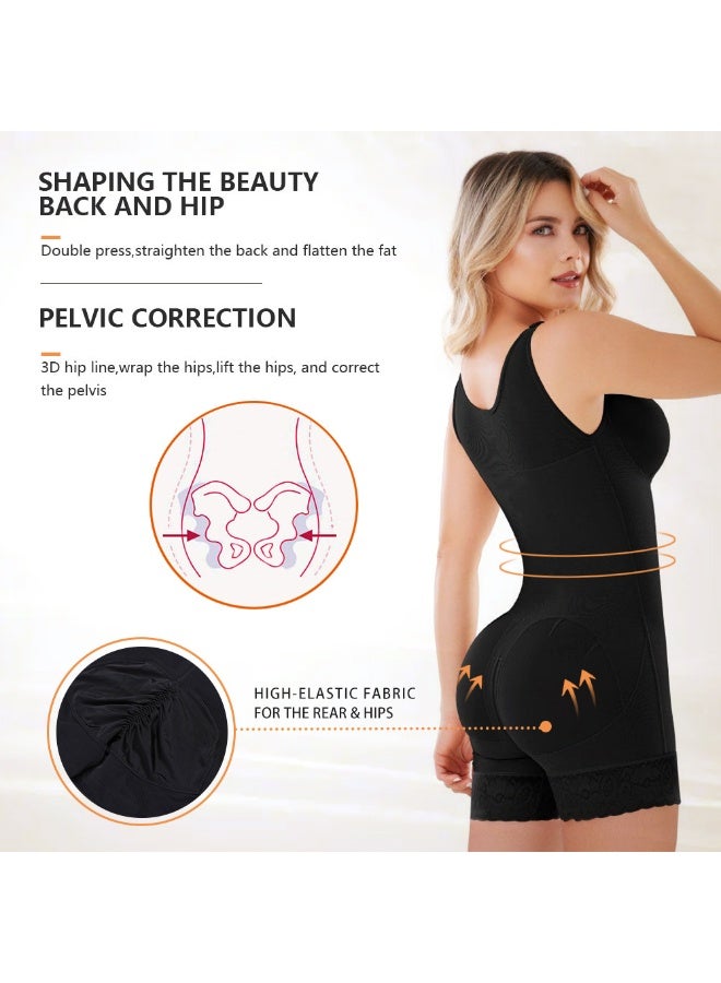 general SHAPERX Women's Fajas Colombianas Tummy Control Shapewear Postpartum Full Body Shaper Butt Lifter Bodysuit - Image 2